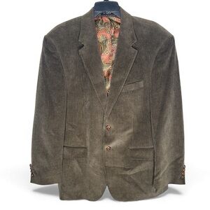 Lauren Ralph Lauren Mens Chocolate Corduroy Blazer 42R